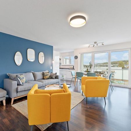 Design-Apartment - Kueche - Dachterrasse - Zentral ไลน์เฟลเดิน-เอคเทอร์ดิงเงน ภายนอก รูปภาพ
