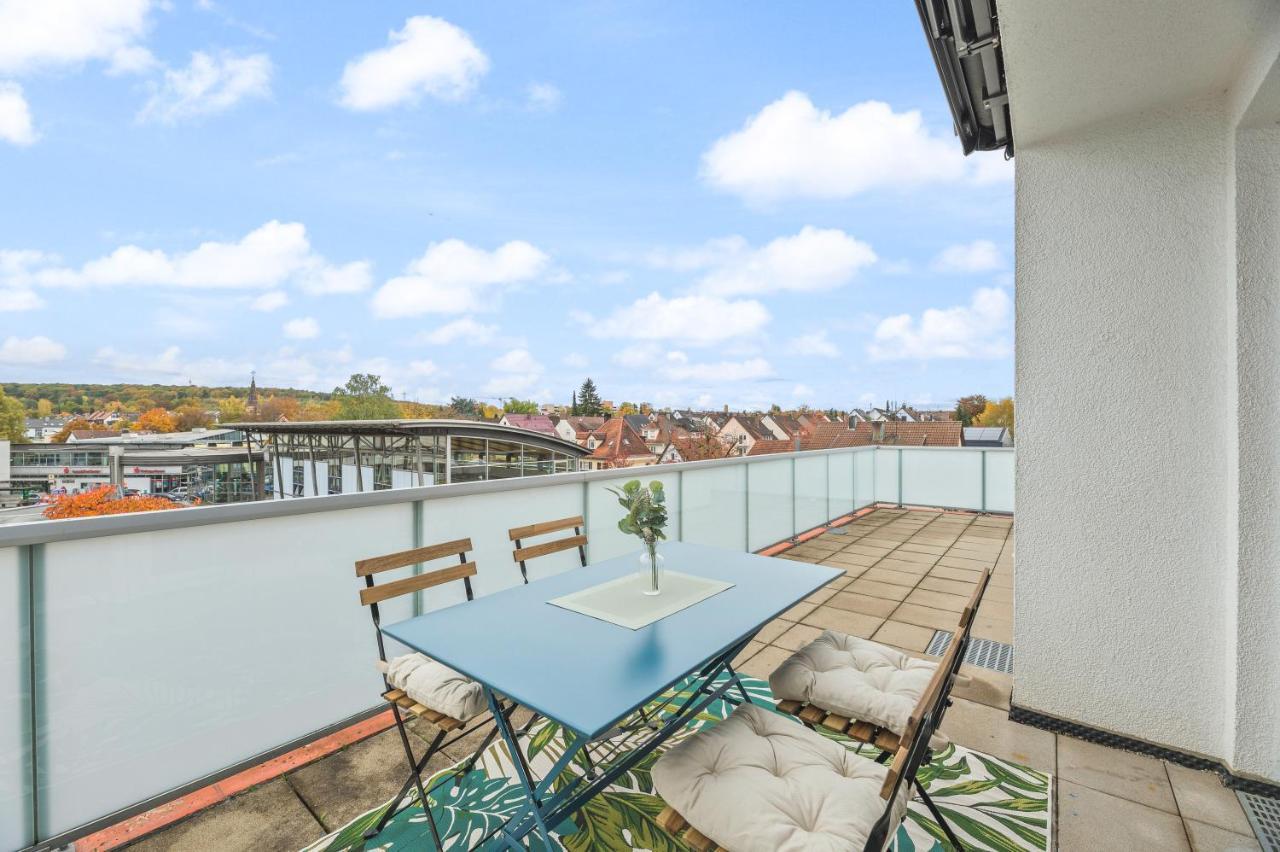 Design-Apartment - Kueche - Dachterrasse - Zentral ไลน์เฟลเดิน-เอคเทอร์ดิงเงน ภายนอก รูปภาพ