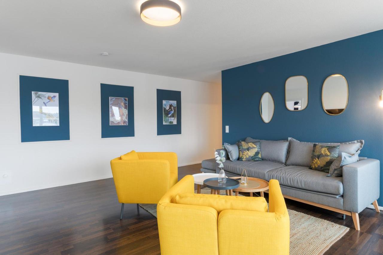Design-Apartment - Kueche - Dachterrasse - Zentral ไลน์เฟลเดิน-เอคเทอร์ดิงเงน ภายนอก รูปภาพ